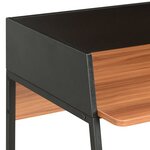 Bureau table poste de travail meuble d'ordinateur informatique étude et 90 x 60 x 88 cm noir 02_0023929