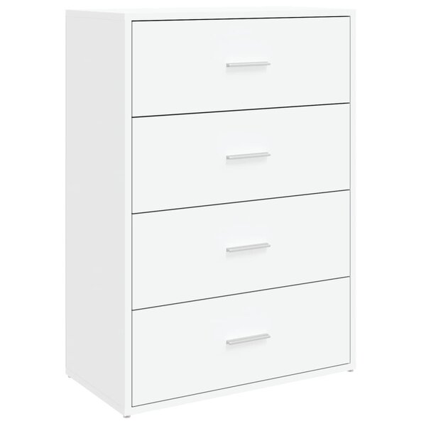 vidaXL Buffet blanc 60x31x84 cm bois d'ingénierie