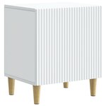 vidaXL Cabinet de chevet Blanc 43 x 34 5 x 50 cm Bois d'ingénierie