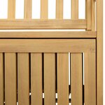 vidaXL Banc de rangement 2 -Seater 148 x 63 x 84 cm Acacia massif