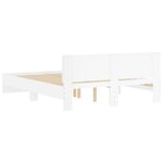 vidaXL Cadre de lit sans matelas blanc 150x200 cm