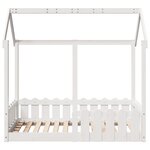 vidaXL Cadre de lit d'enfants forme de maison sans matelas 70x140 cm