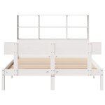 vidaXL Lit bibliothèque sans matelas blanc 140x190 cm bois pin massif