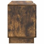 vidaXL Meuble TV 102 x 34 5 x 47 cm Chêne fumé Bois d'ingénierie