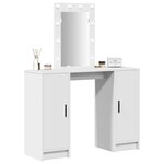 vidaXL Table de Toilette Blanc 102 x 33 x 135 cm Bois d'ingénierie