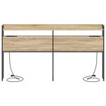 vidaXL Tête de lit avec étagère Chêne sonoma 200 cm Bois d'ingénierie