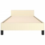 vidaXL Cadre de lit sans matelas crème 80x200 cm similicuir