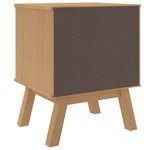 vidaXL Table de chevet OLDEN marron bois de pin solide