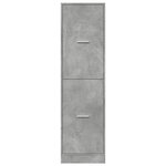 vidaXL Armoire d'apothicaire gris béton 40x41x144 5 cm bois ingénierie