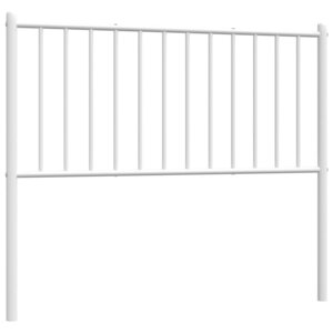 vidaXL Tête de lit métal blanc 100 cm