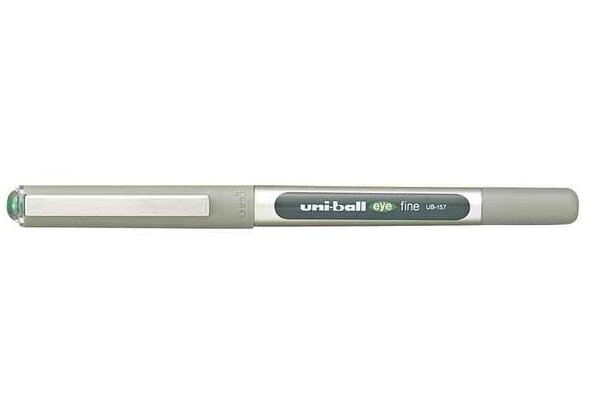 Roller encre liquide EYE UB157 pointe moyenne 0 7mm vert UNI-BALL