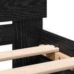vidaXL Cadre de lit avec tête de lit Chêne noir 120 x 190 cm
