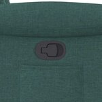 vidaXL Fauteuil inclinable Vert foncé Tissu