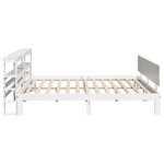 vidaXL Cadre de lit avec tête de lit sans matelas blanc 180x200 cm