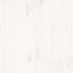 vidaXL Cadre de lit sans matelas blanc 200x200 cm bois massif de pin