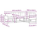 vidaXL Ensemble de canapés d'extérieur 4 Pièces Naturel et Anthracite