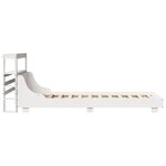 vidaXL Cadre de lit sans matelas blanc 90x190 cm bois de pin massif