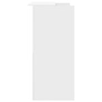 vidaXL Bureau de réception Blanc 100x50x103 5 cm Bois d'ingénierie