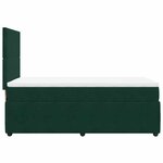 vidaXL Sommier à lattes de lit et matelas Vert foncé 80x200 cm Velours