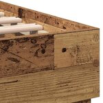 vidaXL Cadre de lit Bois ancien 203 x 185 x 70 cm Bois d'ingénierie