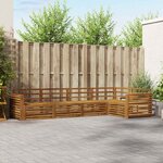 vidaXL Ensemble de canapés d'extérieur 5 pc Naturel