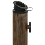 vidaXL Socle de parasol Bronze 44x44x31 cm Fonte