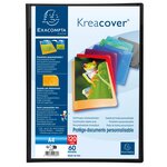 Protège document personnalisable PP Kreacover 120 vues assortis EXACOMPTA
