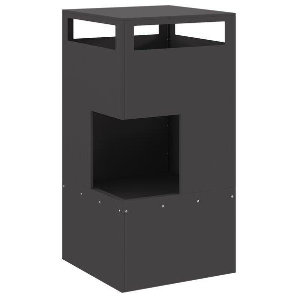 Feu de camp vidaXL Noir 50x50x100 cm Acier