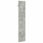 vidaXL Porte-manteau mural Montage mural Gris béton 20 x 1.5 x 100 cm