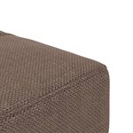 vidaXL Canapé-lit à 2 places avec deux oreillers taupe tissu
