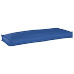 vidaXL Coussin de palette pour banc bleu royal 110x40x8 cm en tissu Oxford