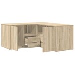 vidaXL Armoire d'angle chêne sonoma 160x40x45 cm bois d’ingénierie