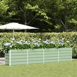 vidaXL Jardinière Vert pastel 480 x 50 x 45 cm Acier galvanisé