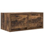 vidaXL Meubles TV 2 Pièces chêne fumé 60x31x25 5 cm bois d'ingénierie