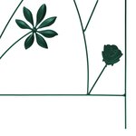 vidaXL Clôture de jardin 3 Pièces Vert 112 x 39 5 cm Acier