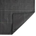 vidaXL Membrane anti-mauvaises herbes noir 1x150 m PP