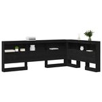 vidaXL Tête de lit de rangement Chêne noir 120 cm Bois d'ingénierie