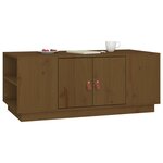 vidaXL Table basse Marron miel 100x50x41 cm Bois massif de pin