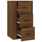 vidaXL Buffet Chêne marron 40x33x70 cm Bois d'ingénierie