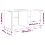 vidaXL Ensemble de meubles TV 3 Pièces Marron 107 x 35 x 37 cm