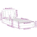 vidaXL Cadre de lit sans matelas Zadar marron 80x200 cm similicuir