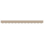 vidaXL Auvent Valance pour cadre de 2 5 m Beige 2 3x0 2 m