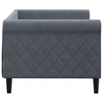 vidaXL Lit de repos gris foncé 80x200 cm velours