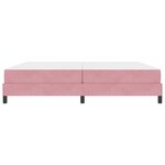 vidaXL Lit boxspring avec matelas Rose 200 x 200 cm Velours
