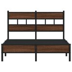 vidaXL Cadre de lit sans matelas chêne marron 120x190 cm