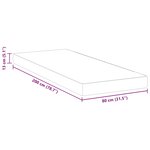 vidaXL Matelas Blanc 80 x 200 cm Mousse à mémoire de gel