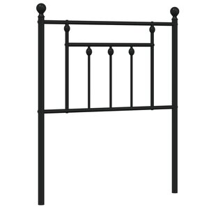 vidaXL Tête de lit de remplacement métal noir 75 cm