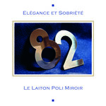 N° TER en Laiton  adhésif puissant  50 mm x 2 mm