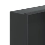 vidaXL Niche de douche noir mat 32x62x9 cm acier inoxydable