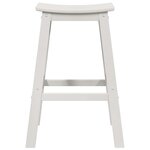 vidaXL Tabouret de bar 2 Pièces Blanc 52 x 43 x 73.5cm Plastique